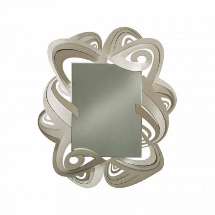 Modern Rectangular Iron Wall Mirror Made in Italy - Penny Viadurini