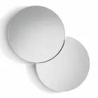 Round Wall Mirror with Satellite that Rotates 360 ° Made in Italy - Shaki Viadurini