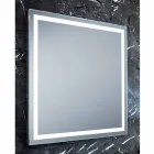 Contemporary bathroom design mirror with Paco LED lighting Viadurini