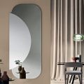 Mirror Made of 2 Overlapping Shaped Sheets Made in Italy - Adelaide