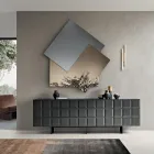 Mirror Made of 3 Overlapping Plates, 2 Bronze and 1 Smoked - Armida Viadurini