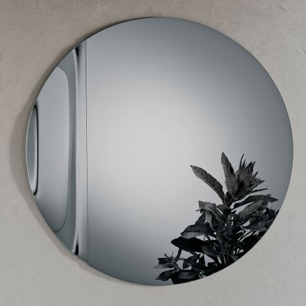 Made in Italy Wave Fused Glass Mirror - Candida Viadurini