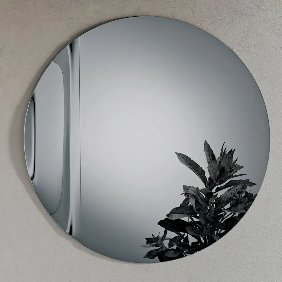 Made in Italy Wave Fused Glass Mirror - Candida Viadurini