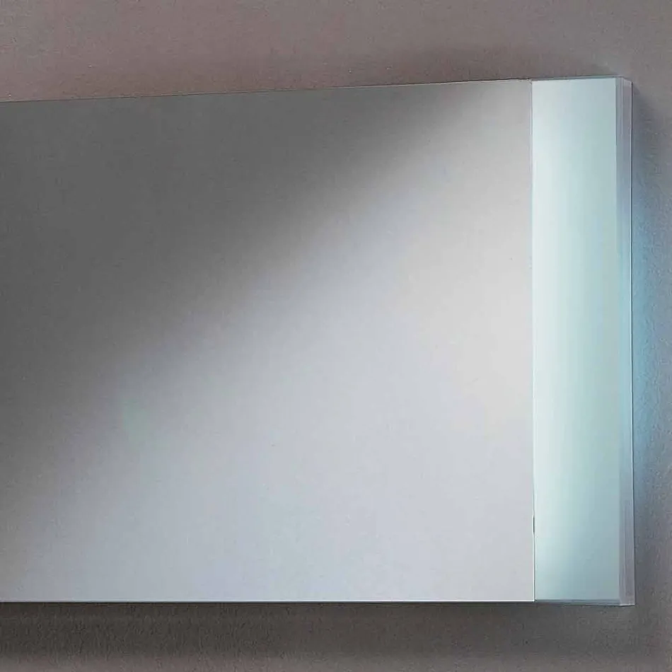 Design LED light Mirror with satin glass edges Sam Viadurini
