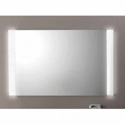 Contemporary bathroom mirror with LED lights, L1200xh.900 mm, Agata Viadurini