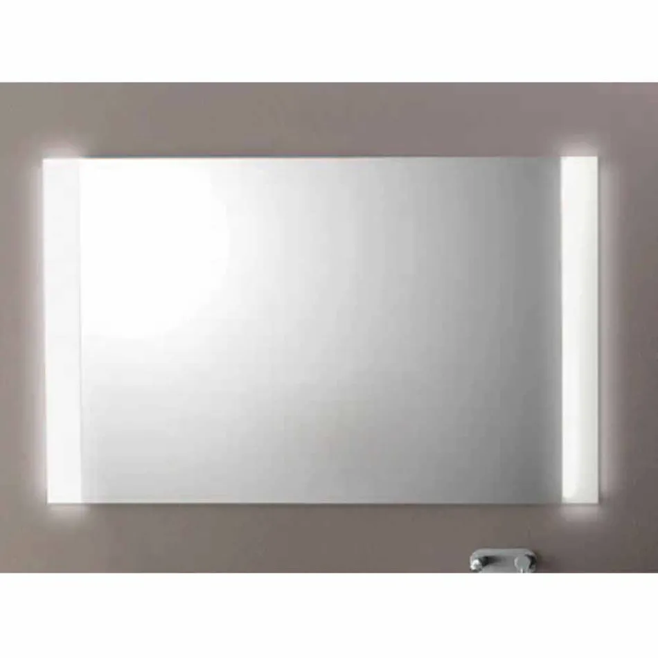 Contemporary bathroom mirror with LED lights, L1200xh.900 mm, Agata Viadurini