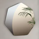 Irregular Polygonal Mirror with Beveled Corners Made in Italy - Calyra Viadurini