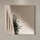 Square Mirror with Two-Color Painted Insert Made in Italy - Elion Viadurini