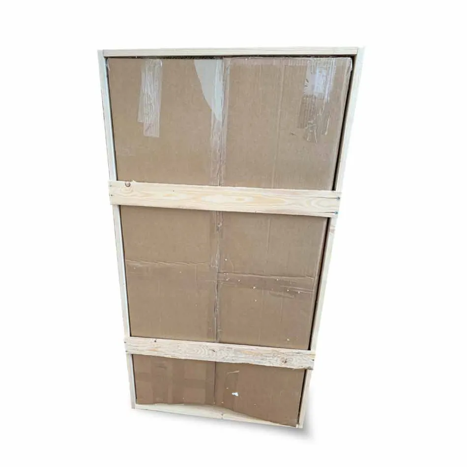 Backlighting Wall Mirror with Stainless Steel Frame Made in Italy - Tundra Viadurini