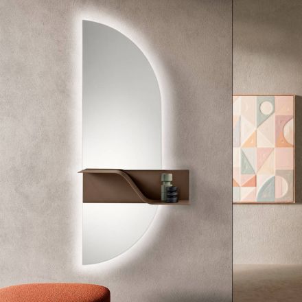 Backlit LED Mirror with Polished Edge Made in Italy - Kyra Viadurini
