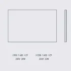 Backlit Wall Mirror with Steel Frame Made in Italy - Tundra Viadurini