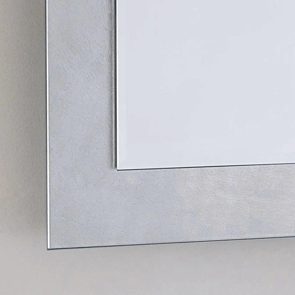 Rectangular Wall Mirror with Silver, Gold or Copper Glass Frame - Stileo Viadurini