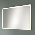 Rectangular Wall Mirror Metal Frame Various Colors and Led Light - Renga