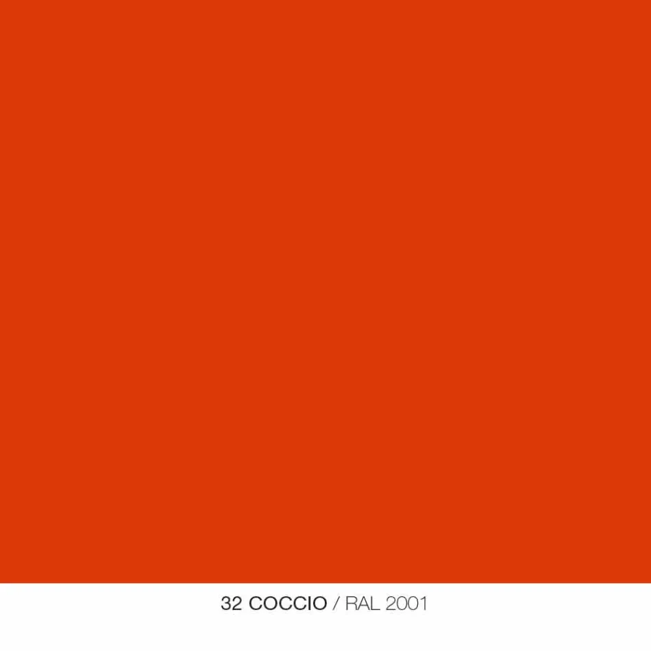 Rounded Rectangular Mirror with Metal Frame Various Colors - Alexandra Viadurini