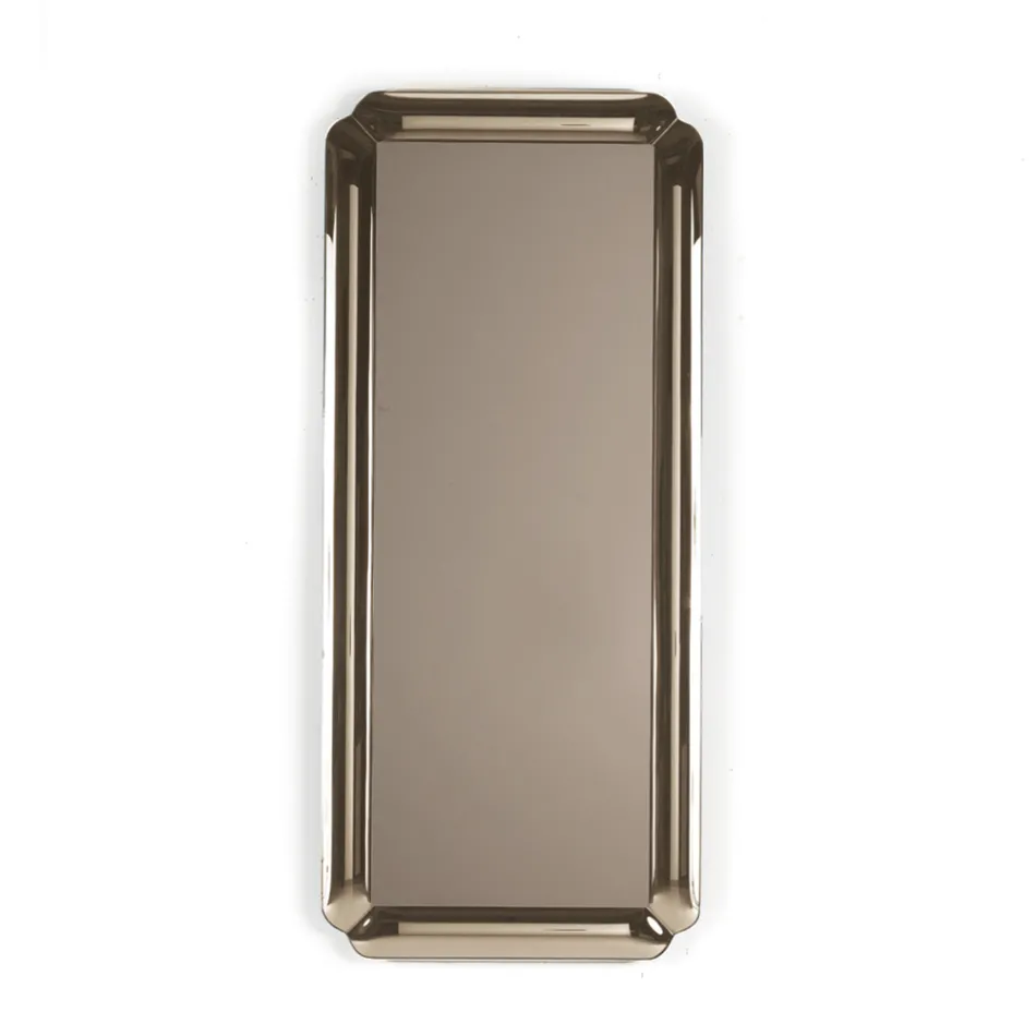 Rectangular Mirror with Cast Crystal Frame Made in Italy - Belinda Viadurini