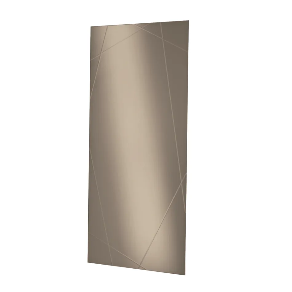 Rectangular Mirror with Laser Engravings Made in Italy - Alberta Viadurini