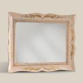 Rectangular White Wood Mirror Classic Style Made in Italy - Florence