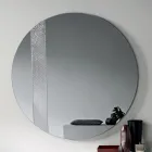 Round Mirror with Mesh Insert Made in Italy - Brigitta Viadurini