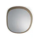 Shaped Mirror Made of Two Overlapping Glass Panels Made in Italy - Alida Viadurini
