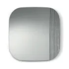 Shaped Mirror with Striped Insert Made in Italy - Alessia Viadurini