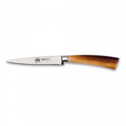 Berti Straight Stainless Steel Paring Knife Exclusive for Viadurini - Caldero Viadurini