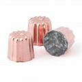 6 Pieces Tinned Copper Hand-Tinned Copper Cake Molds - Gianvito