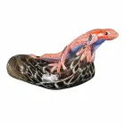 Figurine in the Shape of a Lizard on a Stone in Colored Glass Made in Italy - Certola Viadurini