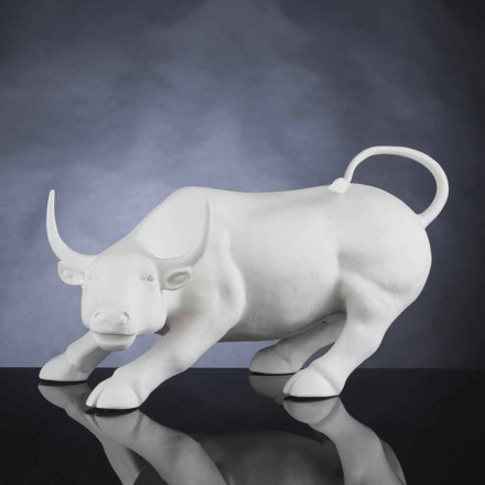 Handmade Ceramic Bull-Shaped Figurine Made in Italy - Bulino Viadurini