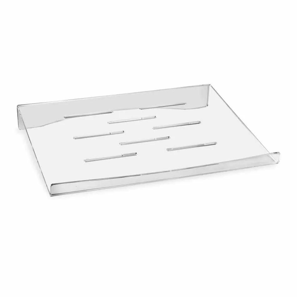 Laptop Stand in Transparent or Smoked Plexiglass Design 2 Pieces - Nerdino Viadurini