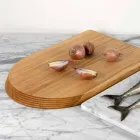 Cutting Board and Kitchen Accessories in Marble, Wood and Steel Luxury Design - Icaro Viadurini