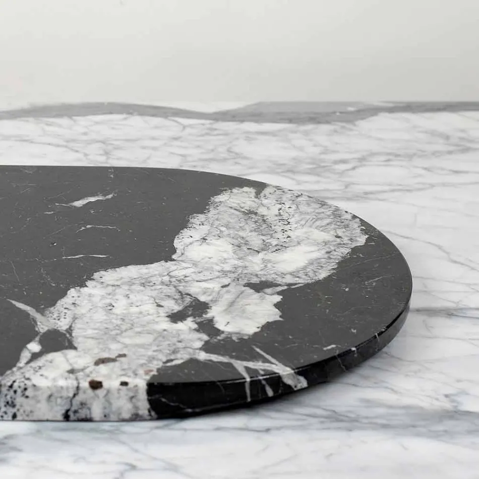 Cutting Board and Kitchen Accessories in Marble, Wood and Steel Luxury Design - Icaro Viadurini