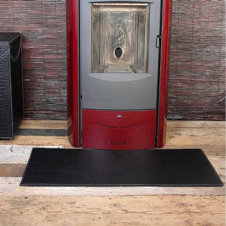 Leather Mat for Fireplace / Stove Diva Made in Italy Viadurini