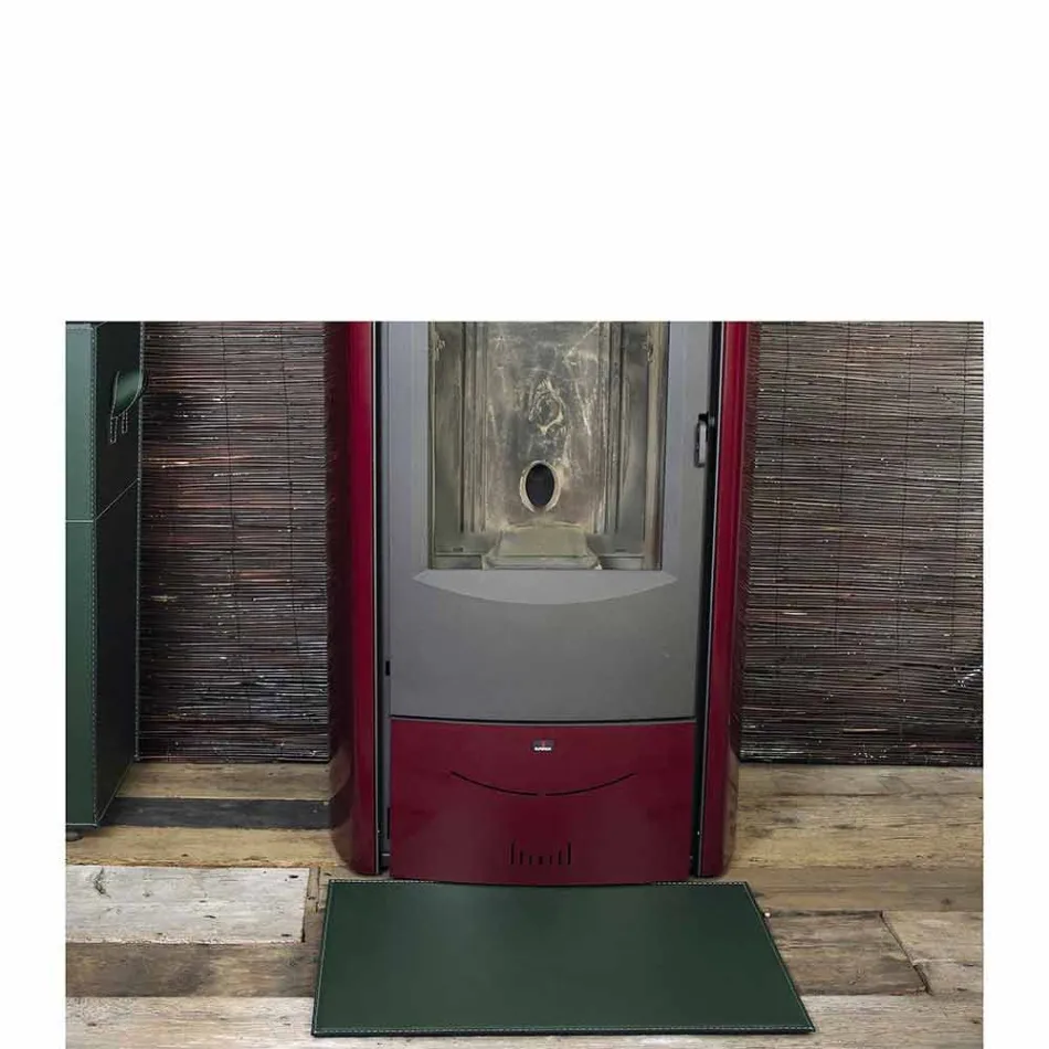 Leather mat for Fireplace / Stove Virgilio Made in Italy Viadurini