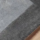 Bordered Rug in Cotton and Colored Viscose for Living Room - Planetarium Viadurini