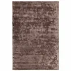 Bordered Rug in Cotton and Colored Viscose for Living Room - Planetarium Viadurini