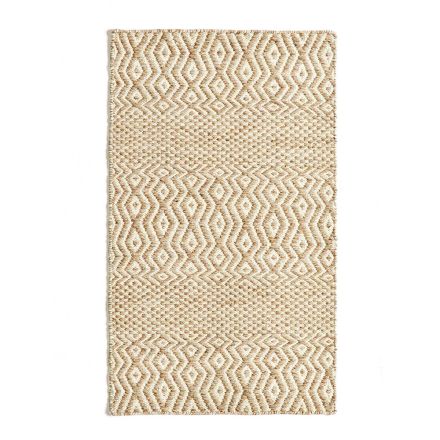 Modern Design Living Room Carpet in Handmade Wool and Cotton - Minera Viadurini