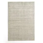 Living room carpet produced on a manual loom in viscose, wool and cotton - Cristel Viadurini