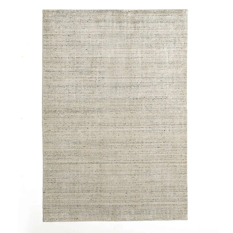 Living room carpet produced on a manual loom in viscose, wool and cotton - Cristel Viadurini