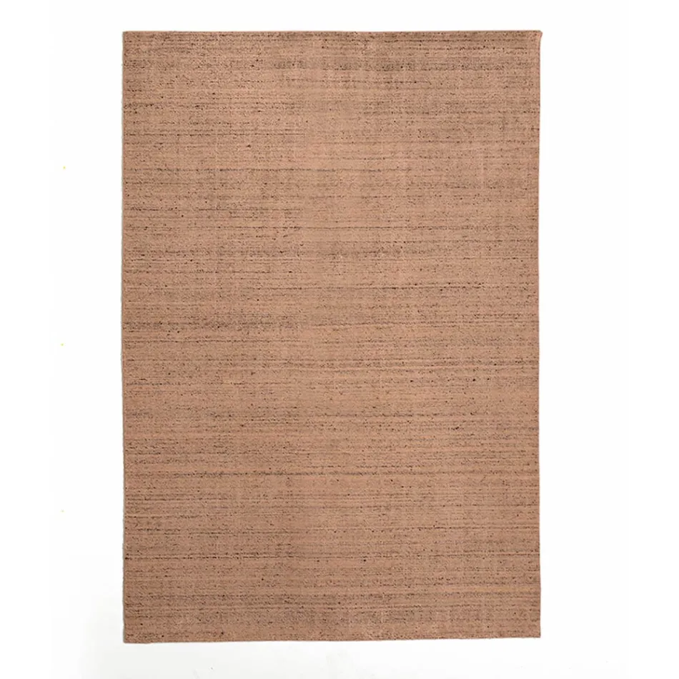 Living room carpet produced on a manual loom in viscose, wool and cotton - Cristel Viadurini