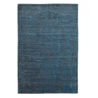 Living room carpet produced on a manual loom in viscose, wool and cotton - Cristel Viadurini