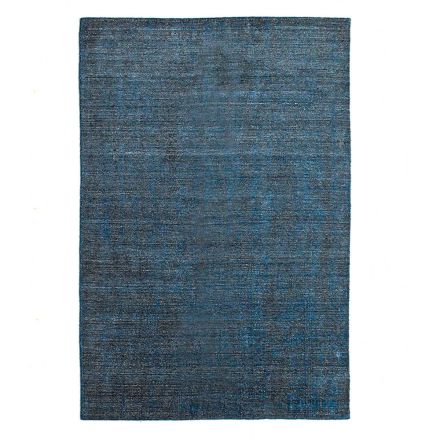 Living room carpet produced on a manual loom in viscose, wool and cotton - Cristel Viadurini