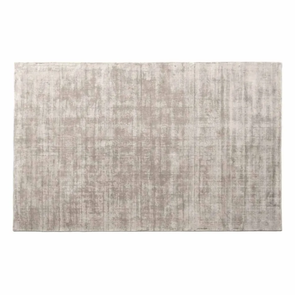 Rectangular Living Room Carpet in Viscose, High Quality Made in Italy - Stephan Viadurini