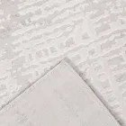 Design Rug with Beige Design in Polyester and Viscose - Occitania Viadurini