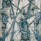 Modern Design Patterned Living Room Carpet in Bamboo Silk and Wool - Laptos Viadurini