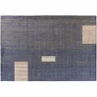Handmade Modular Colored Viscose Rug Woven in India - Gilberto Viadurini