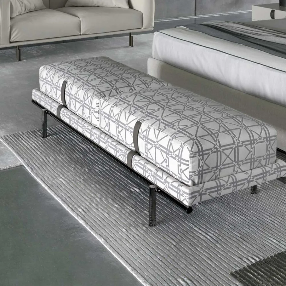 Handmade Modular Colored Viscose Rug Woven in India - Gilberto Viadurini