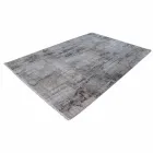 Gray Beige Anti-Slip Rug in Viscose and Acrylic with Design - President Viadurini