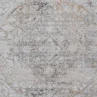 Acrylic and Viscose Anti-Slip Rug with Gray Beige Design - President Viadurini