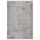 Acrylic and Viscose Anti-Slip Rug with Gray Beige Design - President Viadurini