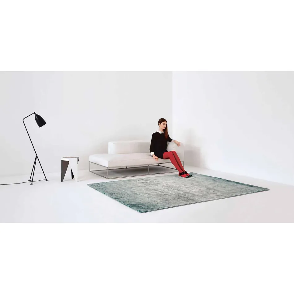 Customizable Versatile Viscose and Cotton Rug - Mutter Viadurini